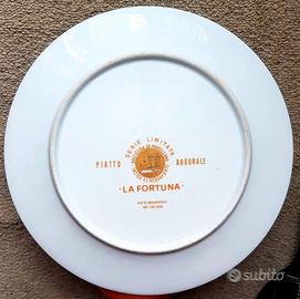 Piatto decorativo porcellana MORBELLI - oro 24 kt❤