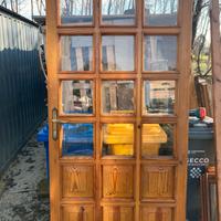 Portoncino ingresso in legno douglas