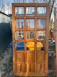 Portoncino ingresso in legno douglas
