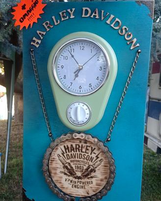 Orologio da parete Harley Davidson artigianale