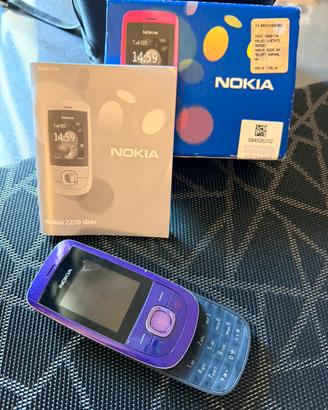 Nokia 2220 Slide viola con scatola funzionante