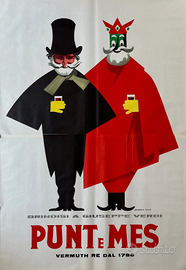 Testa - Poster Pubblicitario- Carpano brindisi con