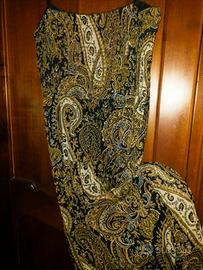 vestito lungo Fiorella Rubino disegno jacquard tag