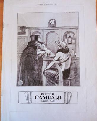 PUBBLICITA' CAMPARI - 1924 -  DUDOVICH - ORIGINALE