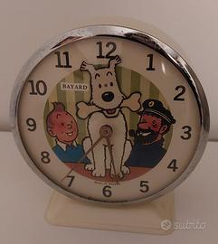 Sveglia Tintin vintage anni 70 funzionante 