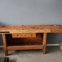 BANCO DA FALEGNAME RESTAURATO ISOLA CUCINA