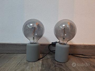 coppia di lampade ikea da comodino con lampada