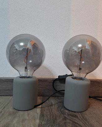 coppia di lampade ikea da comodino con lampada