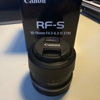 Obiettivo Canon RF-S 10-18mm in garanzia 2 anni