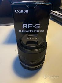 Obiettivo Canon RF-S 10-18mm in garanzia 2 anni