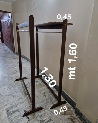 stand appendiabiti in legno 