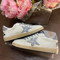 Golden Goose ballstar glitter argento 39