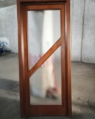 Porte in noce con vetro. Dono gratis