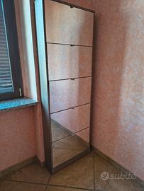 Scarpiera con specchi