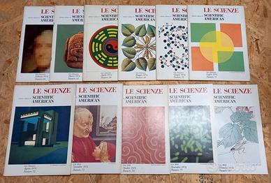 Lotto annata 1974 LE SCIENZE SCIENTIFIC AMERICAN