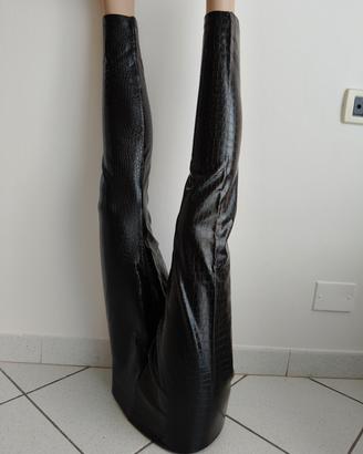 leggins effetto coccodrillo donna S 