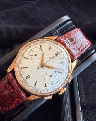 Zenith Bicompax Chrono 156 38mm Jumbo oro 18carati