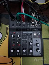 Mixer e scheda audio Yamaha AG06 usb-c ed effetti