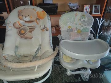 sdraietta e alzatina x neonati