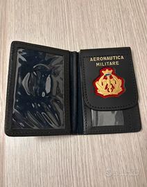 Portafogli con placca Aeronautica militare