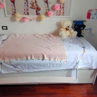 Letto singolo con cassettone Ikea Slakt