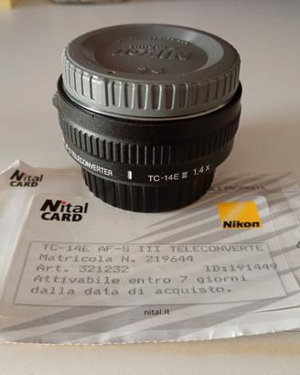 Moltiplicatore Nikon TC 1,4EIII