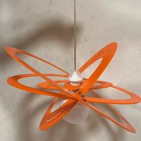 Lampadario moderno arancione, stile contemporaneo