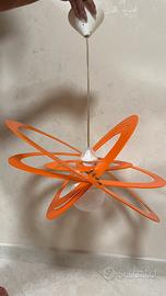 Lampadario moderno arancione, stile contemporaneo