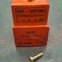 viti - testine a cannocchiale in ottone