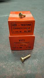 viti - testine a cannocchiale in ottone