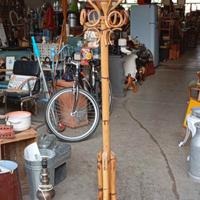 Attaccapanni in Bambù Vimini vintage ma perfetto