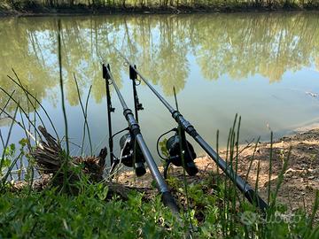 Kit canne Prologic e mulinelli Daiwa carpfishing