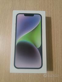 iPhone 14, 256 GB, viola nuovo 100% caricabatteria