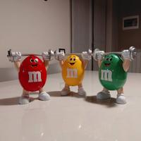 Set 3 dispenser m&m's sollevamento pesi