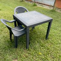 Tavoli e sedie da giardino