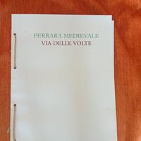 Libro fotografico e acquerelli Ferrara medioevale