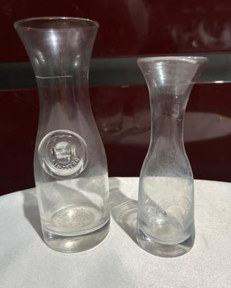 n.2 rare e antiche bottiglie da osteria in vetro