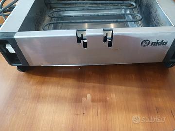 Griglia elettrica acciaio Nida mod. GR601 da 1800W