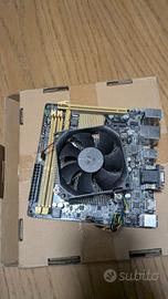 scheda madre mini itx Asus h81i plus + cpu i3 4150