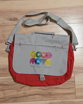 🎒 Borsa a Tracolla Multitasche Grigio/Rosso