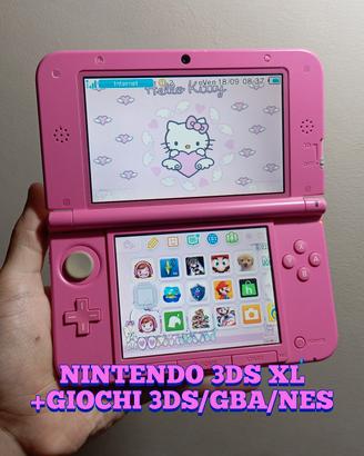 NINTENDO 3DS XL ROSA 🩷 + GIOCHI 3DS GBA NES 