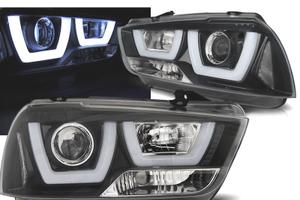 FARI PER DODGE CHARGER 11-15 A LED NERI