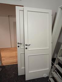 5 Porte interne in legno massello (appena laccate)