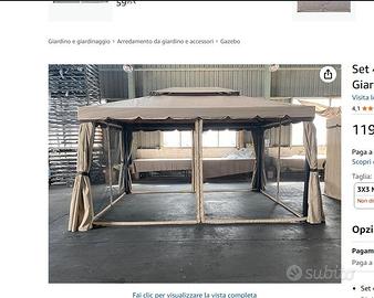 ZANZARIERE PER GAZEBO 4x3