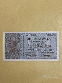 BUONA DI CASSA DA UNA LIRA 1914, REGNO D'ITALIA