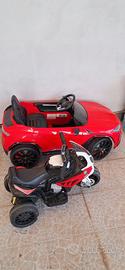 Macchina e moto bambino