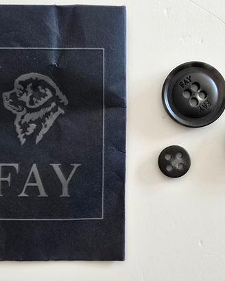 Fay 3 bottoni grigi di ricambio