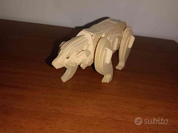 Costruzione Puzzle 3D in Legno ORSO