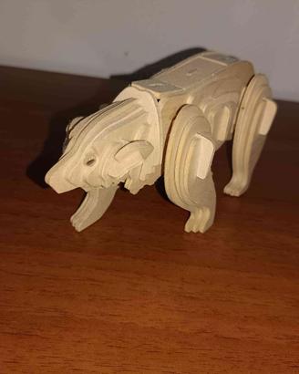 Costruzione Puzzle 3D in Legno ORSO