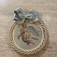 Shabby chic: quadretto celeste